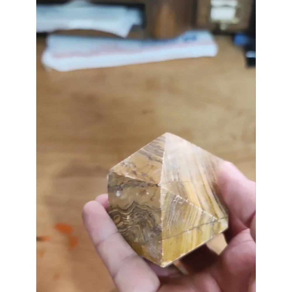 4 Unpolished Natural Stone Jasper And Other Stones Decorative Accent